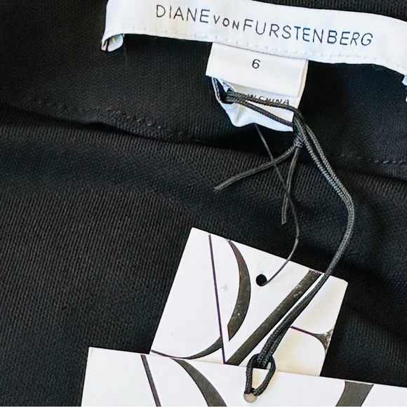 NWT DVF Jewel Print Wrap Dress Fit & Flare Floral 3/4 Sleeve pocket combo tie - Picture 10 of 13